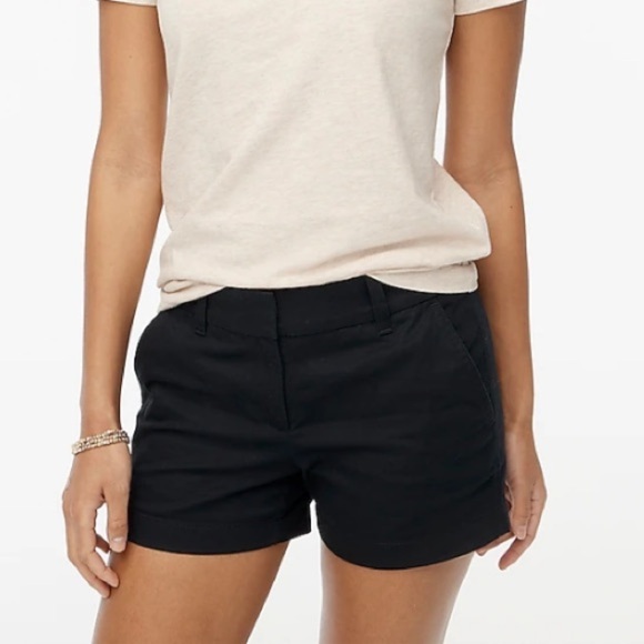 J. Crew Pants - J.Crew Black Broken In Chino Shorts Women’s Size 2 Casual Summer